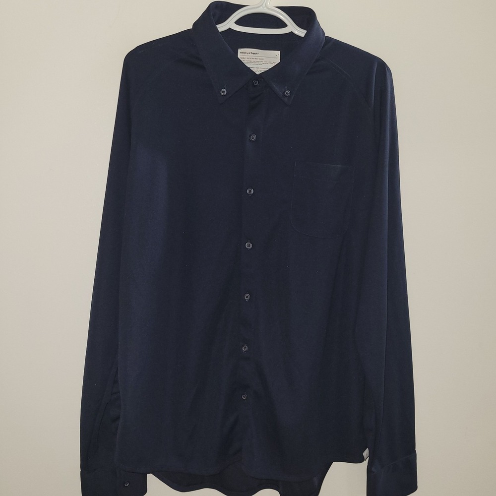 Ministry Of Supply Apollo Long Sleeve Button Down Commuter Shirt Men Size XL